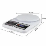 ابعاد ترازوی آشپزخانه الکترونیک sf400