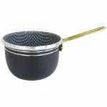 شیر جوش دسته طلایی داخل زنبوری سایز 14