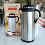 فلاسک کازوکی 1.9 لیتر بدنه استیل شیشه دار - Image 5