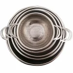 آبکش استیل پانچ رویال گلد 6 تکه پایه دار