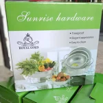 آبکش استیل پانچ رویال گلد 6 تکه پایه دار - Image 32