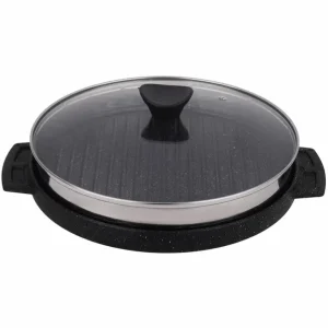 تابه گریل دیگ شف مدل دوطرفه چدنی سایز 28