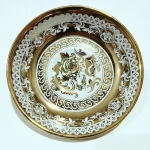 نعلبکی چینی گلد مدل گل بسته 6 عددی - Image 3