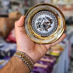 نعلبکی چینی گلد مدل گل بسته 6 عددی - Image 6