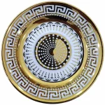 نعلبکی چینی گلد مدل ورساچه بسته 6 عددی