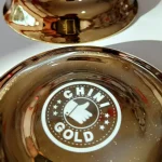 نعلبکی چینی گلد مدل گل بسته 6 عددی - Image 5