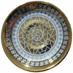 نعلبکی چینی گلد مدل قلبی بسته 6 عددی