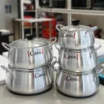 سرویس قابلمه کاسیو 10 پارچه درب پیرکس - Image 7