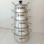 سرویس قابلمه کاسیو 10 پارچه درب پیرکس - Image 4
