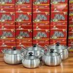 سرویس قابلمه کاسیو 10 پارچه درب پیرکس - Image 8