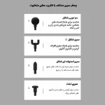 ماساژور تفنگی شارژی مدل 4 کاره - Image 25