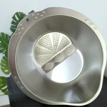 آبکش برنج شوی رنده دار استیل یونیک لایف - Image 3