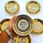 نعلبکی چینی گلد مدل مدوسا بسته 6 عددی - Image 3