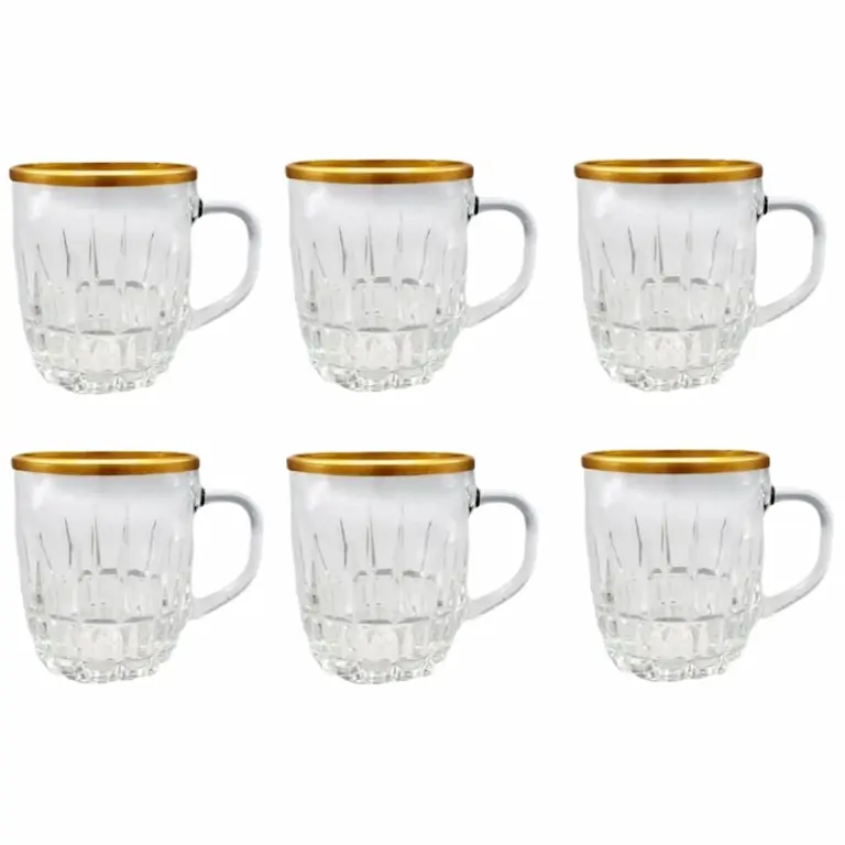 imperator Gold-Lipped Cups M (1) فنجان لب طلا امپراطور مدل M.E.W بسته 6 عددی - Image 1