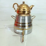 ست کتری قوری گوماتو دور طلایی 3 خط - Image 2
