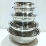 آبکش استیل 5 پارچه مینیاتور - Image 2
