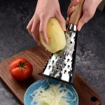 رنده مخروطی شنگیا مدل 3 طرفه دسته چوبی - Image 10