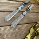 کارد و چنگال شاین دار دسته اکلیلی PRODUCT - Image 10