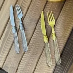 کارد و چنگال شاین دار دسته اکلیلی PRODUCT - Image 9