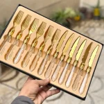 کارد و چنگال شاین دار دسته اکلیلی PRODUCT - Image 19
