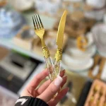 کارد و چنگال شاین دار دسته اکلیلی PRODUCT - Image 18