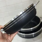 ماهیتابه سه تایی گرانیتی دو دسته - Image 4
